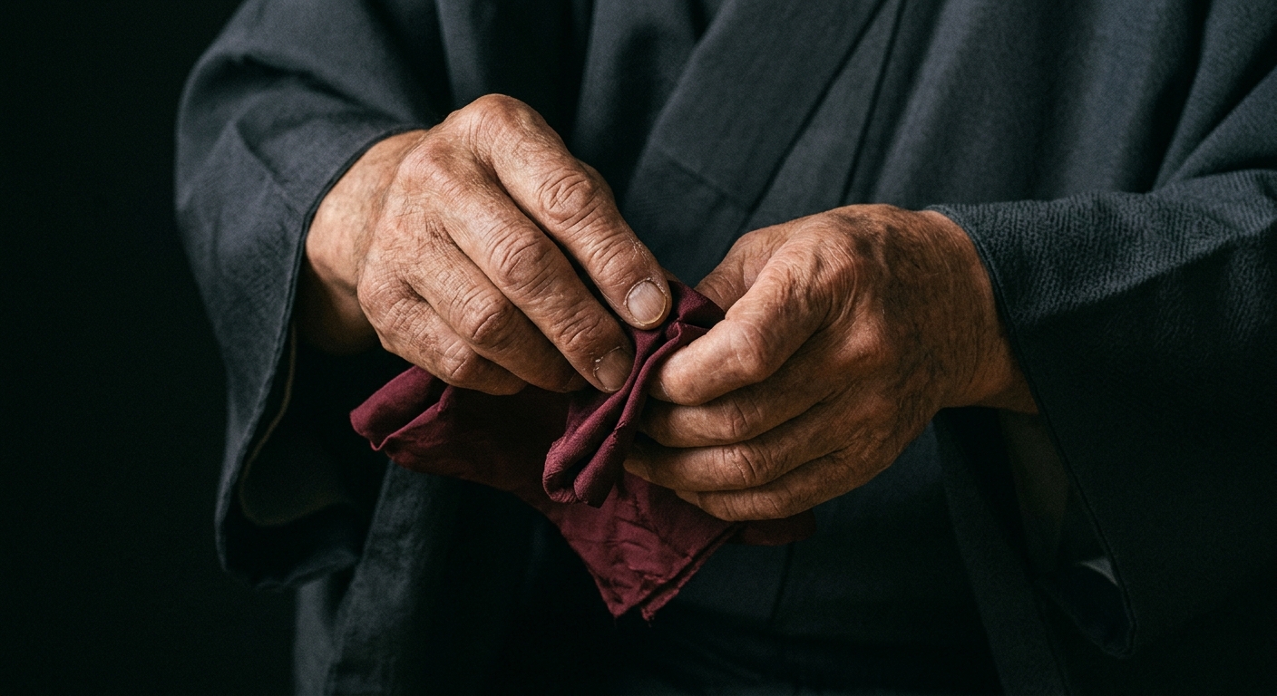 茶寮 一期 亭主の手元